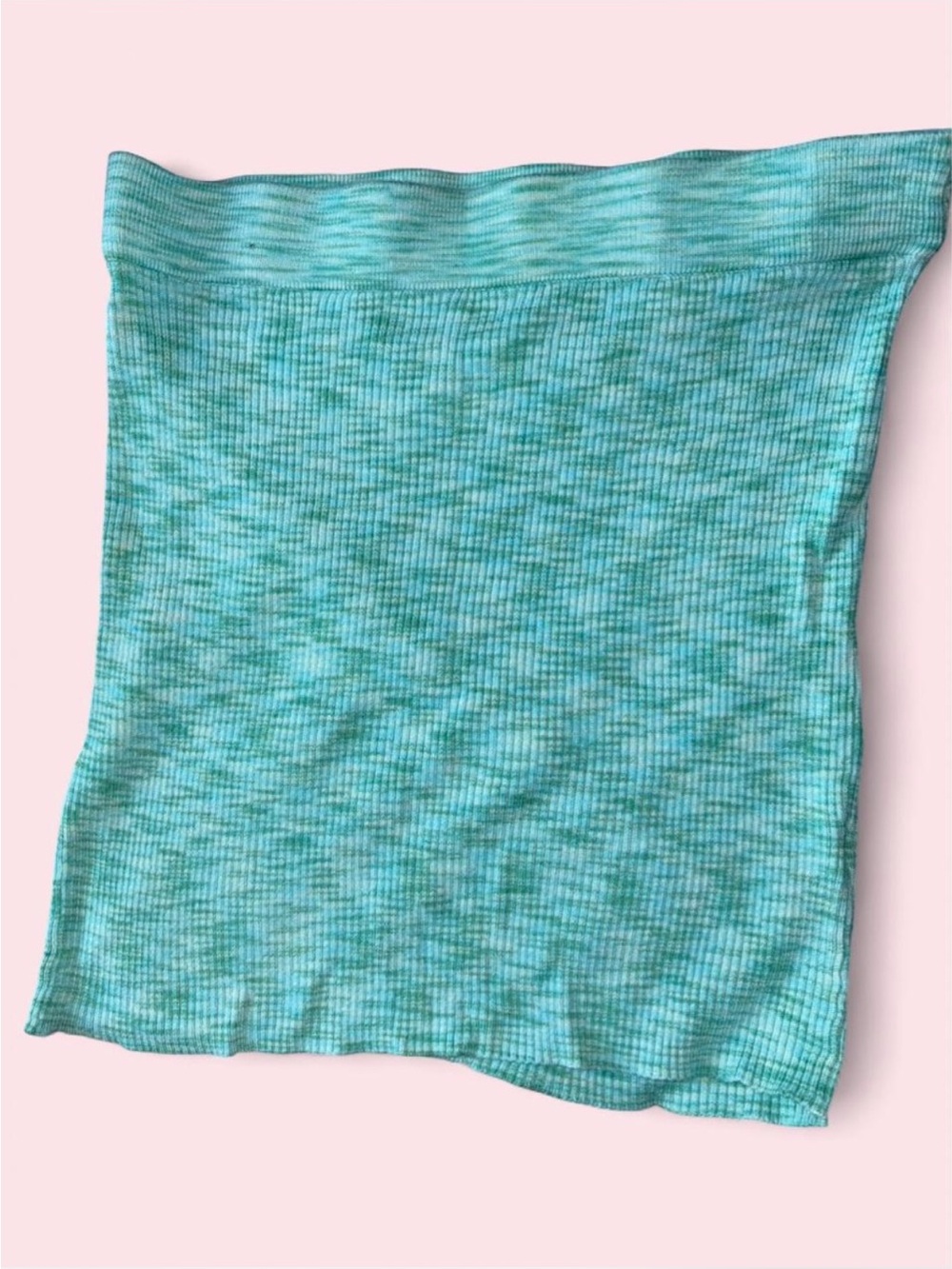 Aqua Knit Halter Top and Skirt Set - Picture 2 of 3